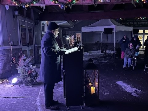 Stan Cameron relays first hand experience leading at Bethell Hospice Light & Love evening